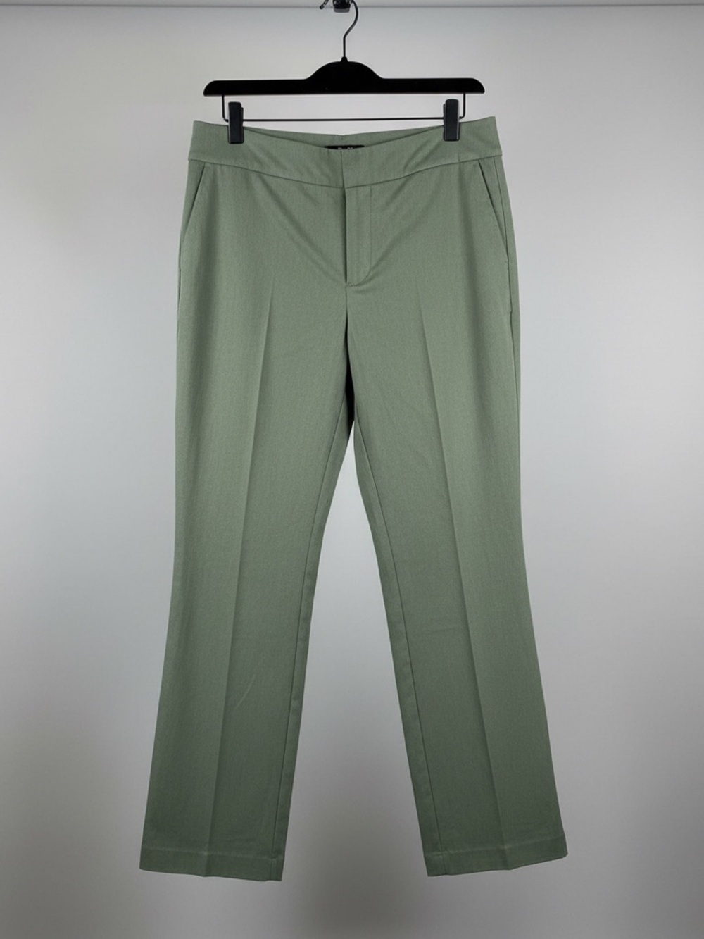 Kim Rogers Light Sage Straight-Leg Trousers